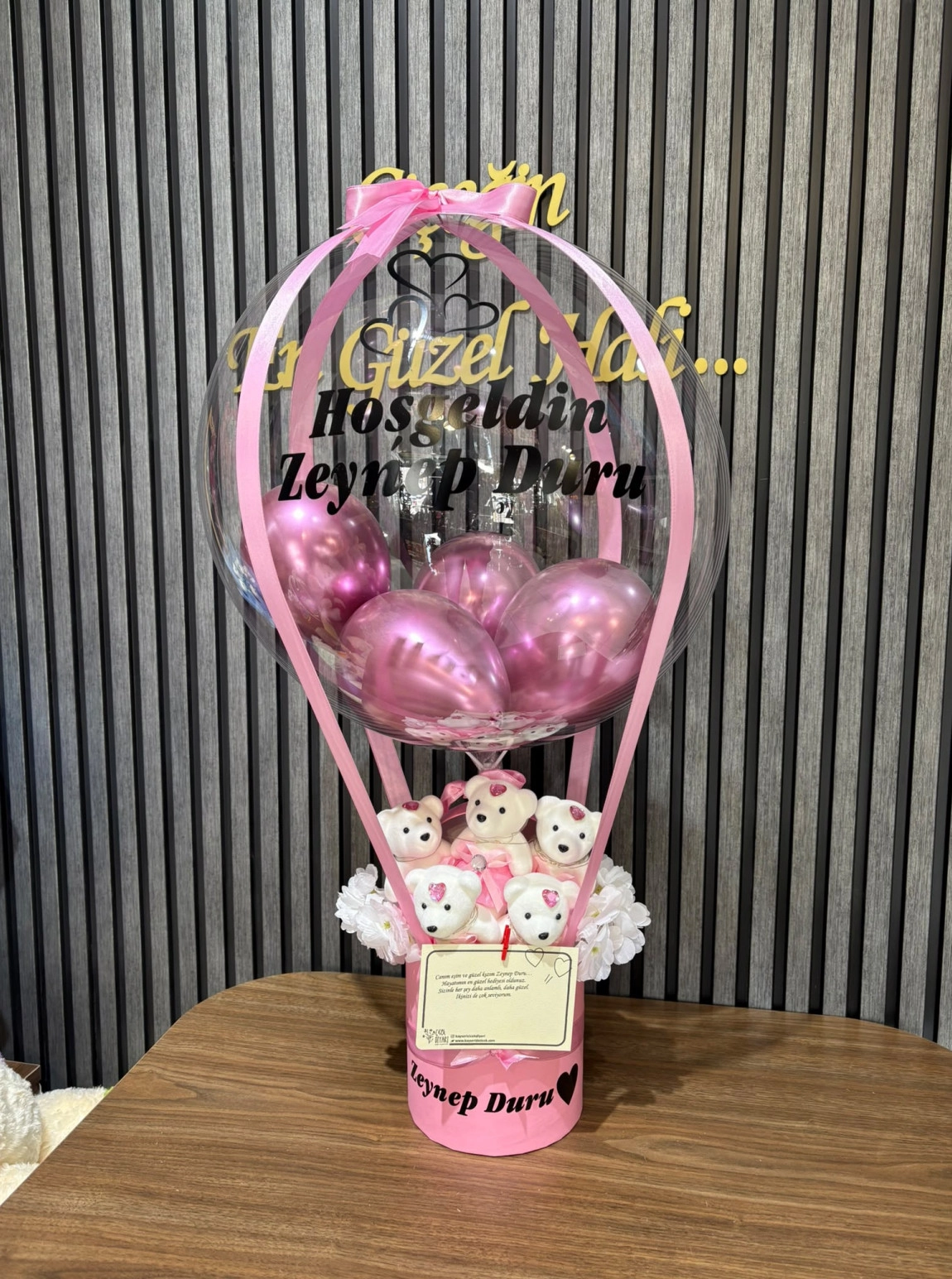Hoş Geldin Bebek Paketi Balon Ve Kutuya Dilediğiniz Yazı 