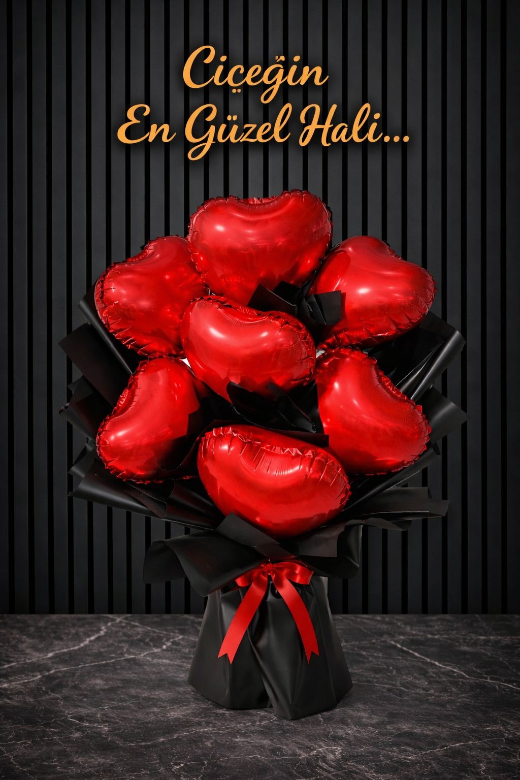 Kalpli Balon Buketi Premium