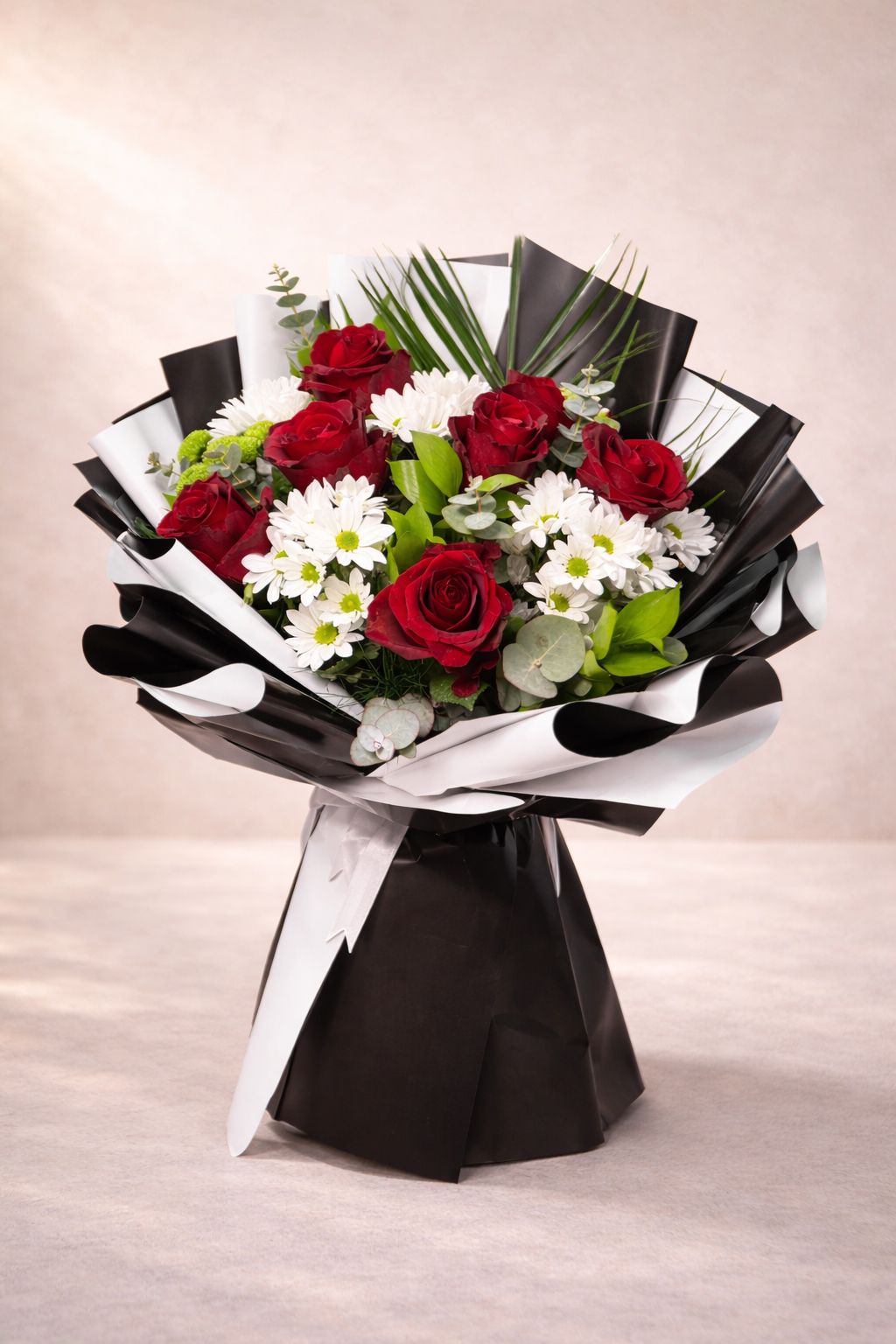 Karışık Premium Papatya Gül Buketi 