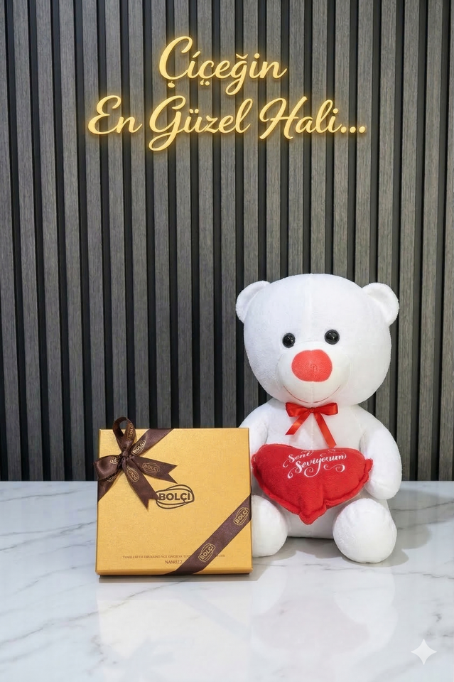 Peluş Ayıcık Ve Lüx Çikolata