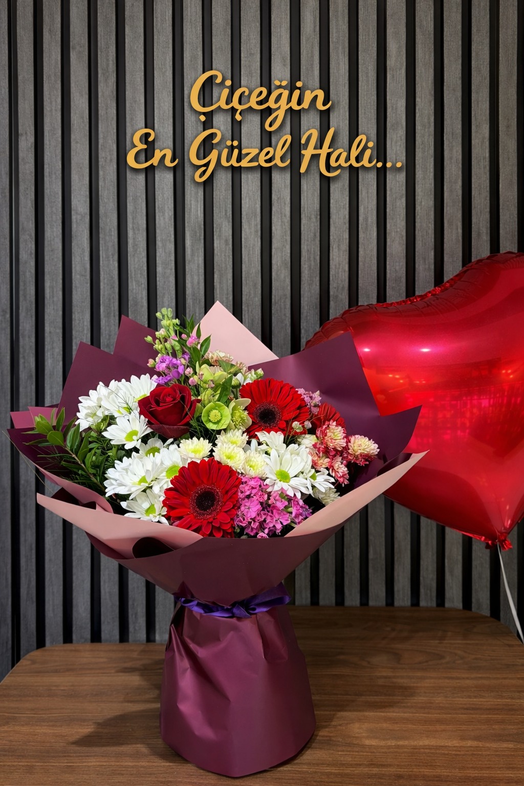 Karışık Buket Tek Güllü