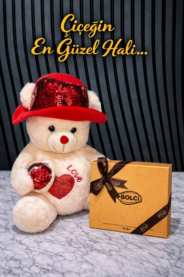 Premium Peluş Ayıcık Ve Lüx Çikolata