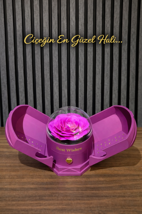 8 Gen Sürpriz Solmayan Şoklu Gül Yüzük Kolye Vs Koymak Için Çekmeceli