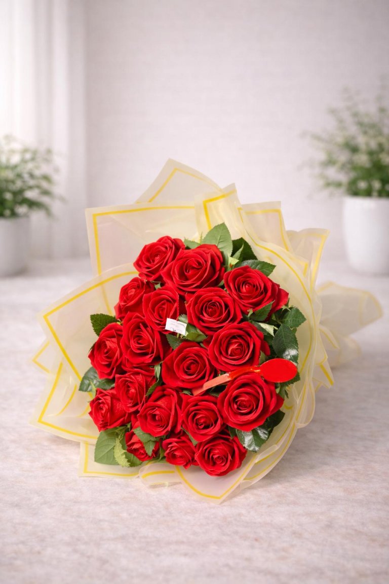 Kırmızı Gül Yapay Buketi 