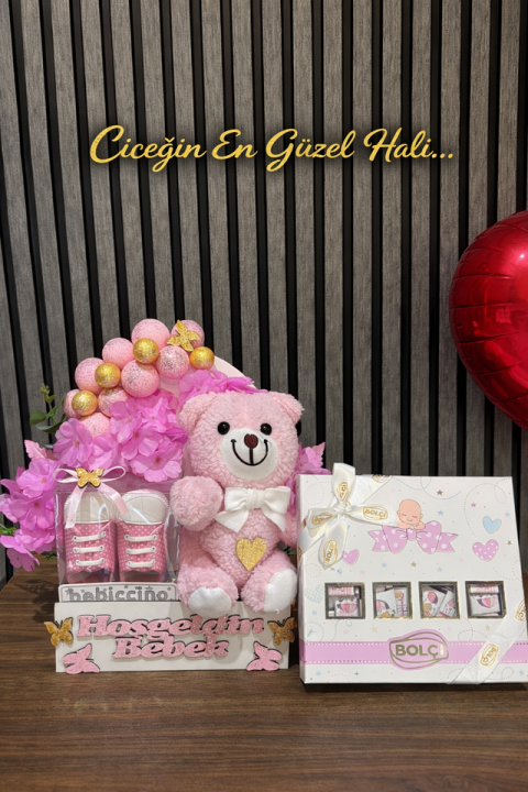 Yeni Doğa Kız Çocuğu Tasarım Hediye Ve Bolçi Çikolata Paketi 5