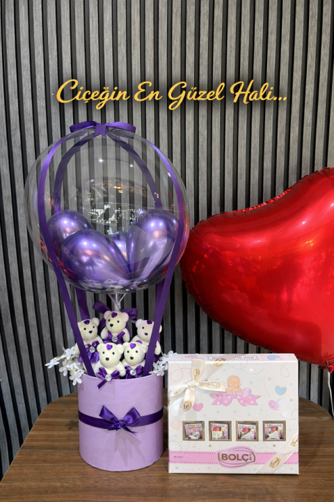 Yeni Doğan Bebek Balonu Çikolatası (Bolçi) Paket 9