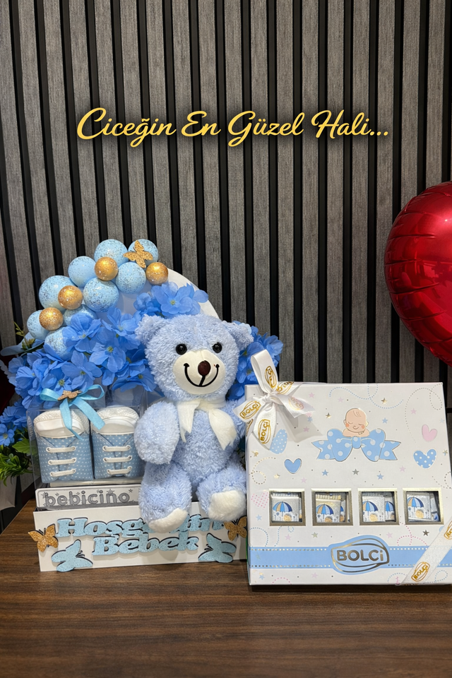 Yeni Doğa Erkek Çocuğu Tasarım Hediye Ve Bolçi Çikolata Paketi 6